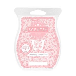 Scentsy Strawberry Lemon Cake Wax Bar